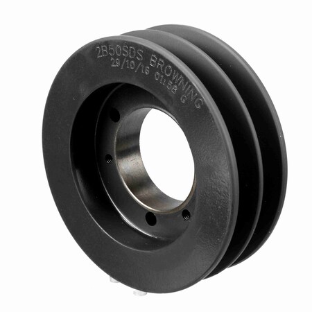 Browning 2 Groove Cast Iron Bushed Bore Multiple Sheave, 2B50SDS 2B50SDS